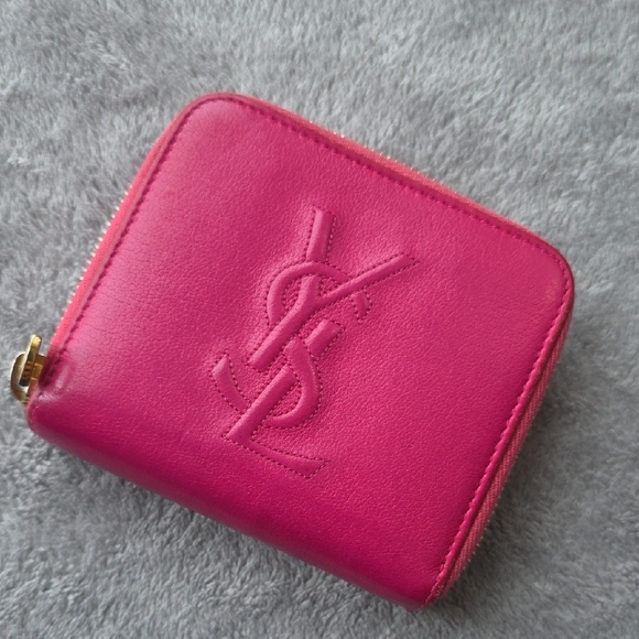 Yves Saint Laurent Fuchsia Soft Leather Wallet - Picture 3 of 11